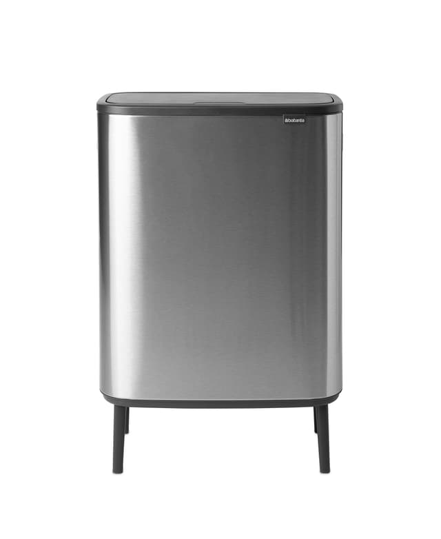 Brabantia Bo Touch Bin Hi, 2 x 30L, Matt Steel