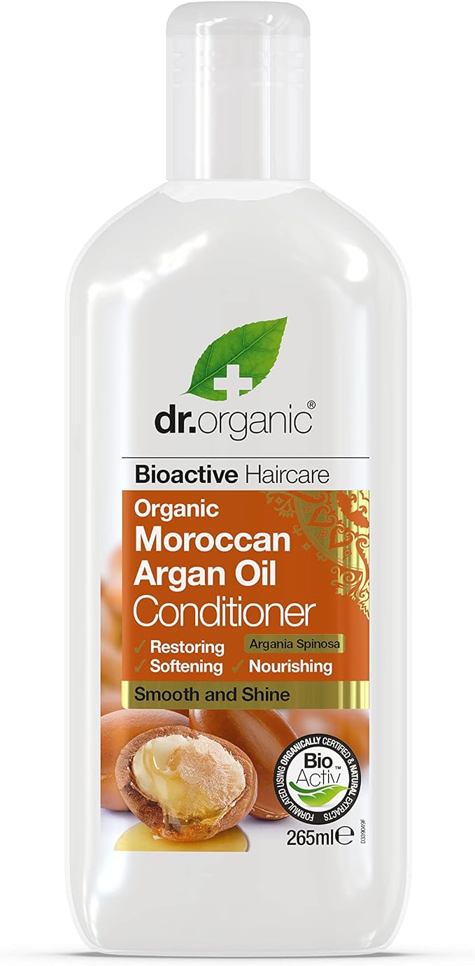 DR ORGANIC Conditioner Organic Moroccan Argan Oil, 265 Milliliter
