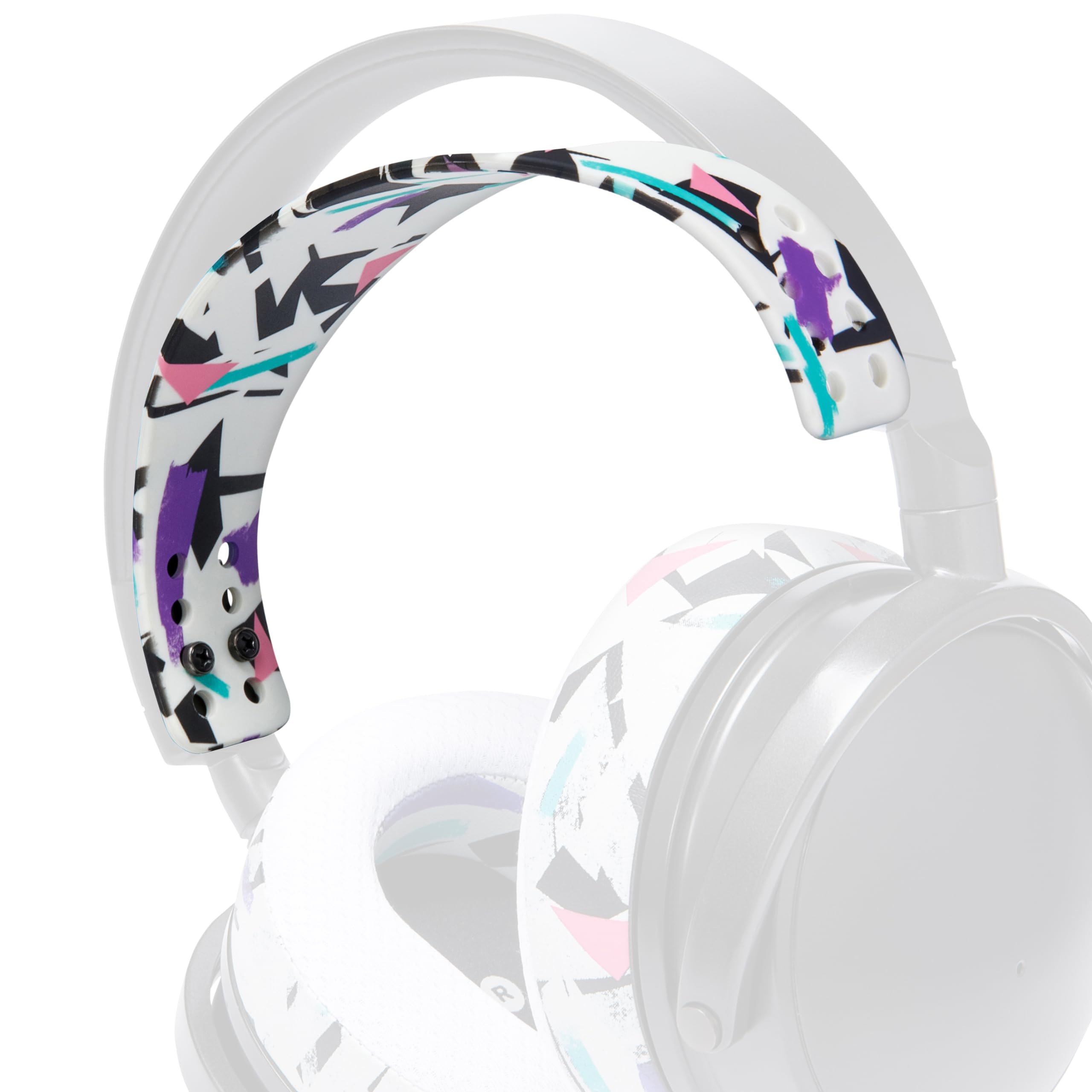 Upgraded Silicone Headband For Audeze Maxwell - WC HeadbandZ, 90s White