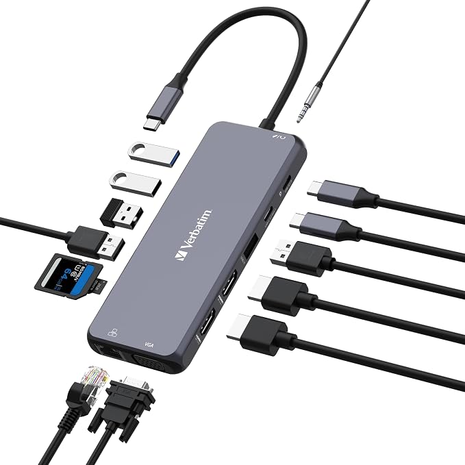 USB-C Pro Multiport Hub- 14 Ports