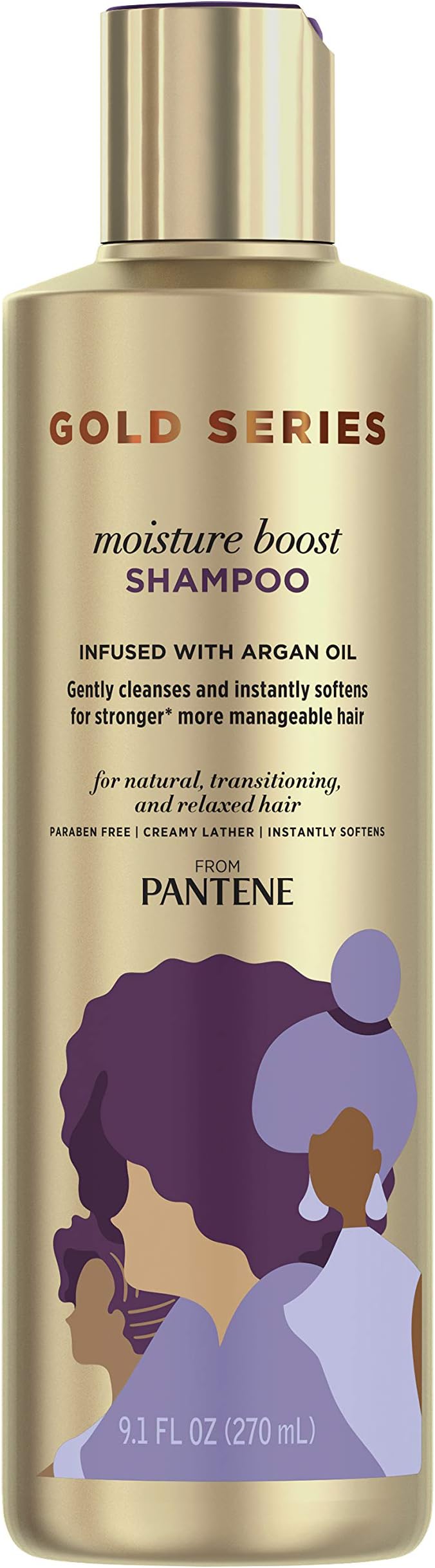 Pantene Pro-V Gold Series Moisture Boost Shampoo, 9.1 fl oz