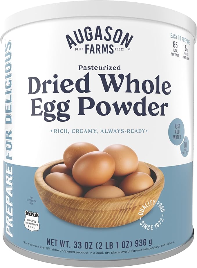 Augason Farms Dried Whole Egg Product 2 lbs 1 oz No. 10 Can (5-90161)