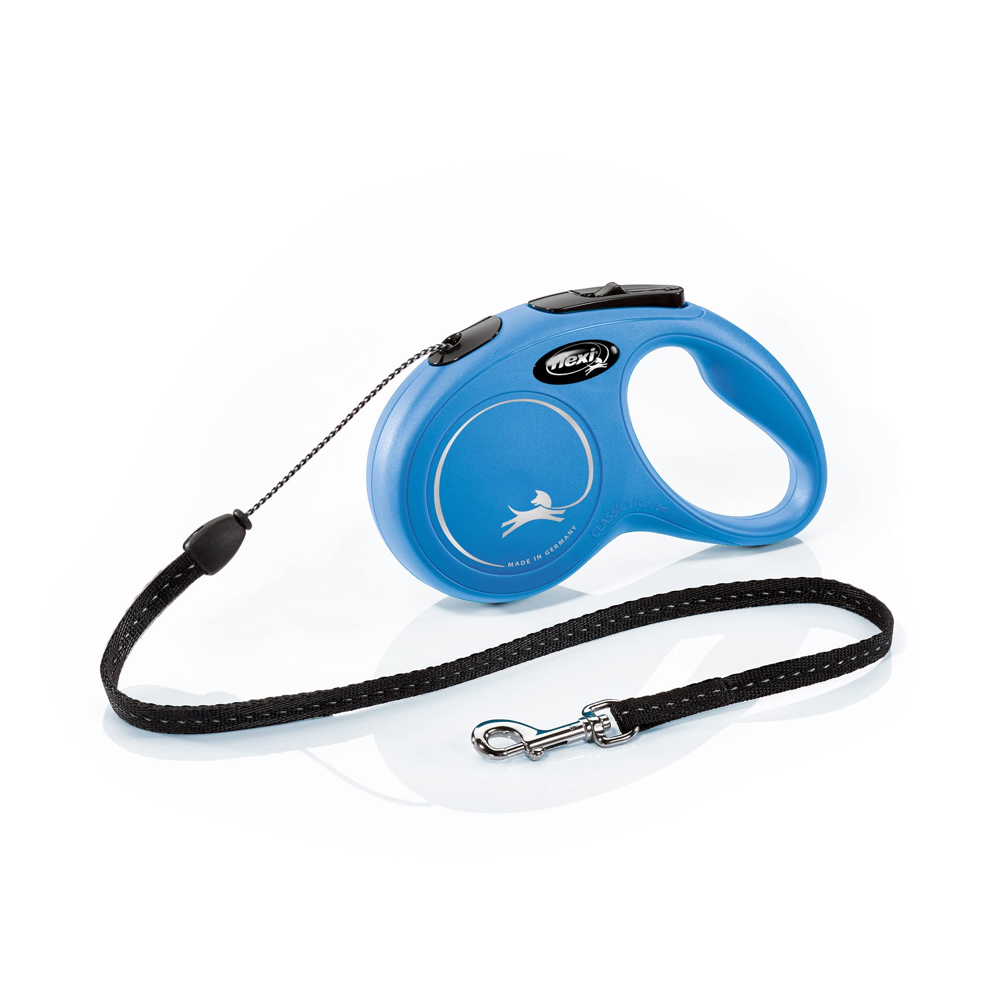 Flexi Classic Cord Dog Lead Retractable Small 5m Blue