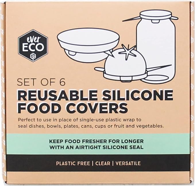 Ever Eco Reusable Silicone Food Covers - 6