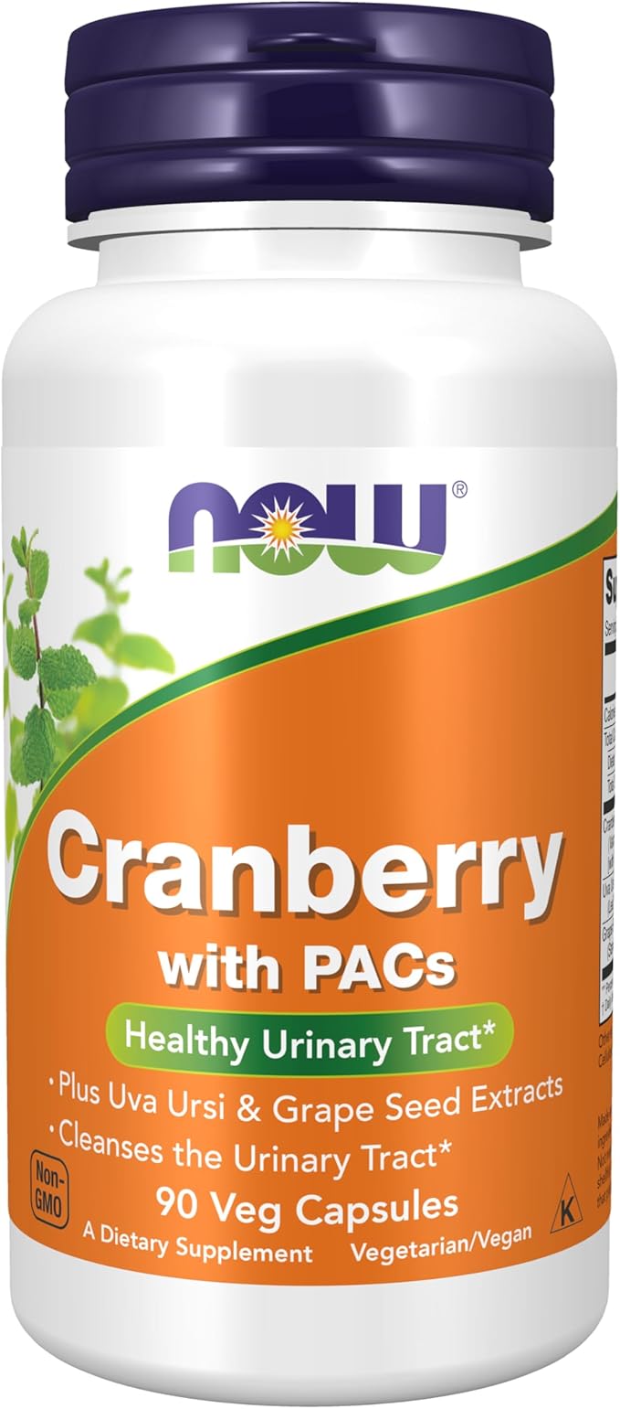 Now - Cranberry With Pacs - 90 Veg Capsules