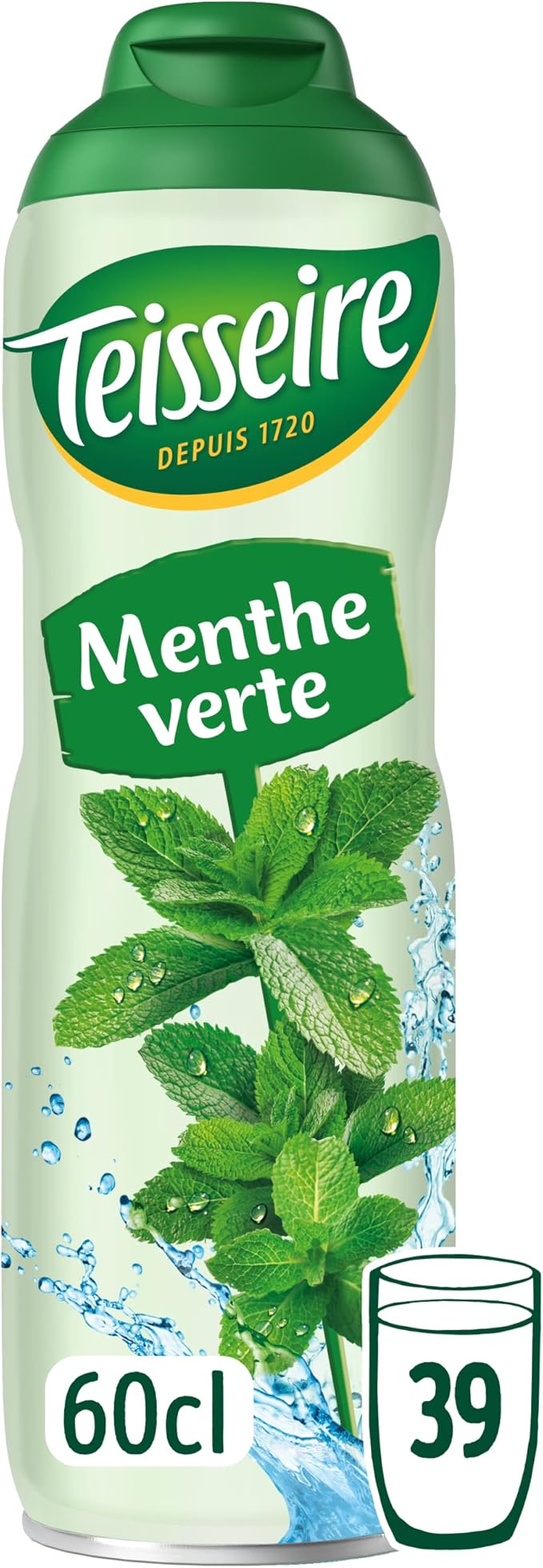 Teisseire Green Mint Syrup (Sirop De Menthe Verte) 600ml
