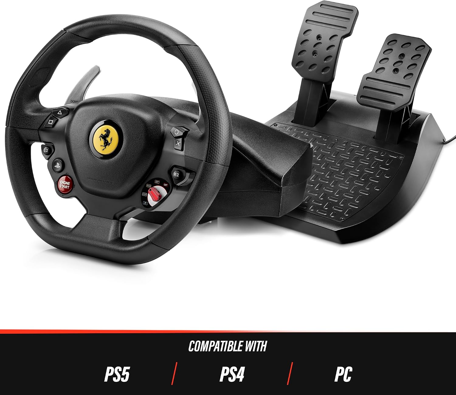 Thrustmaster T80 Ferrari 488 GTB Edition Racing Wheel for Plays