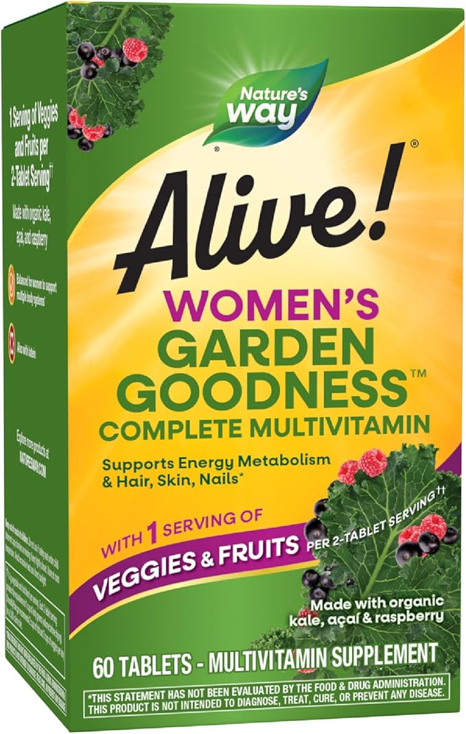 Nature's Way Alive! Garden Goodness Women's Multivitamin 60 Tablets