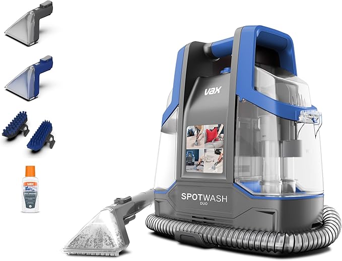 Vax Spotwash Duo Spot Cleaner - Lifts Spills & Stains, Small Tank / with Pet Tools