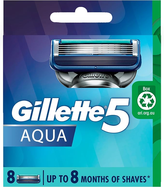 Gillette 5 Aqua Razor Blades 8 Pack