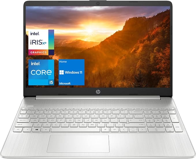 HP 15 Notebook Laptop, 15.6" Full HD Display, Intel Core i5-1135G7 Processor, 32GB DDR4 RAM, 1TB PCIe SSD, USB Type-C, Webcam, Wi-Fi, Windows 11 Home,