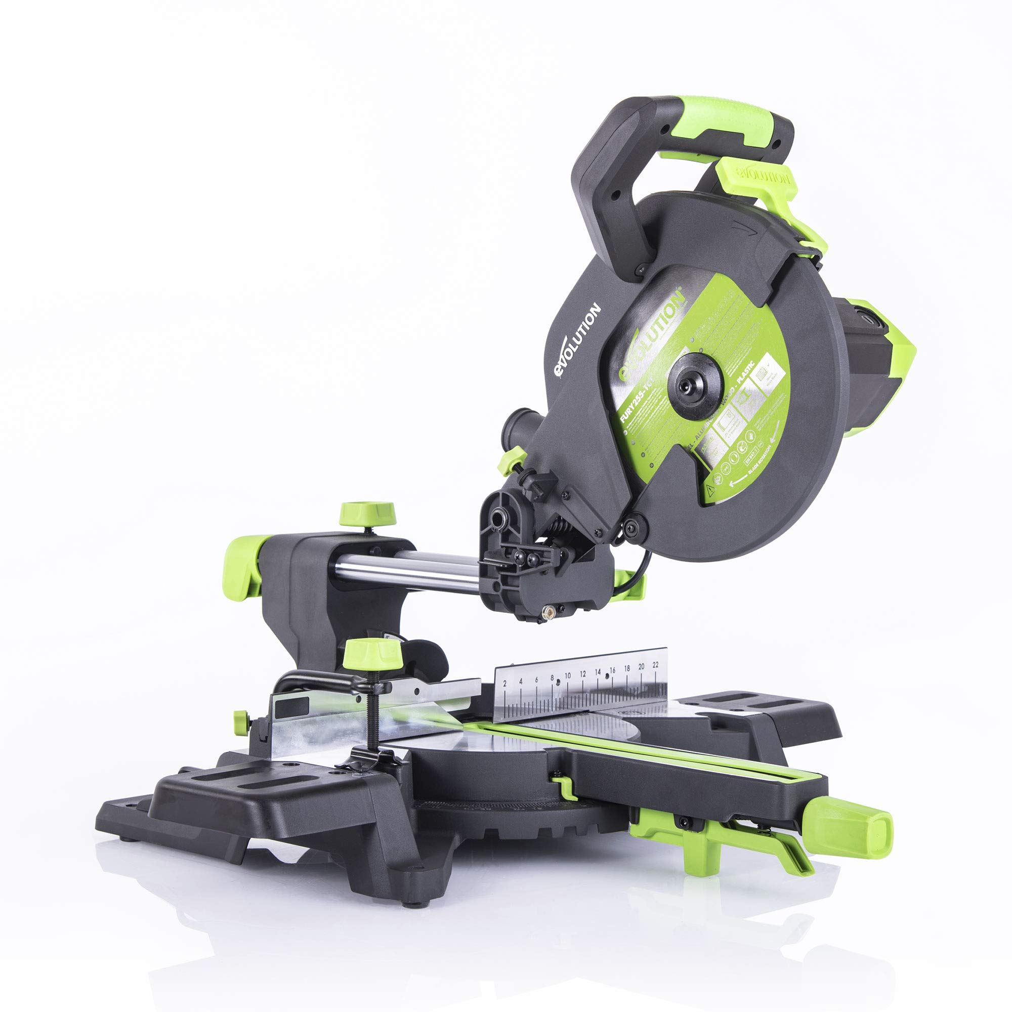 Evolution F255SMS TCT Multi-Material Sliding Mitre Saw 255mm 1600W 240V