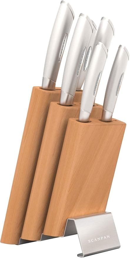 Scanpan Classic Steel - Step 7 Piece Knife Block Set