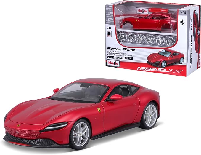 Maisto 1:24 Assembly Line Ferrari Roma, Red