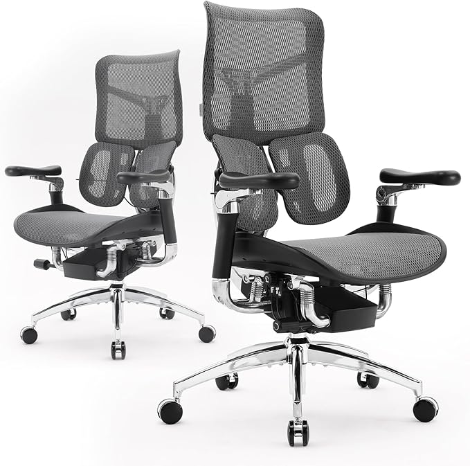 Sihoo DORO-S300 Ergonomic Office Chair, Black with Footrest