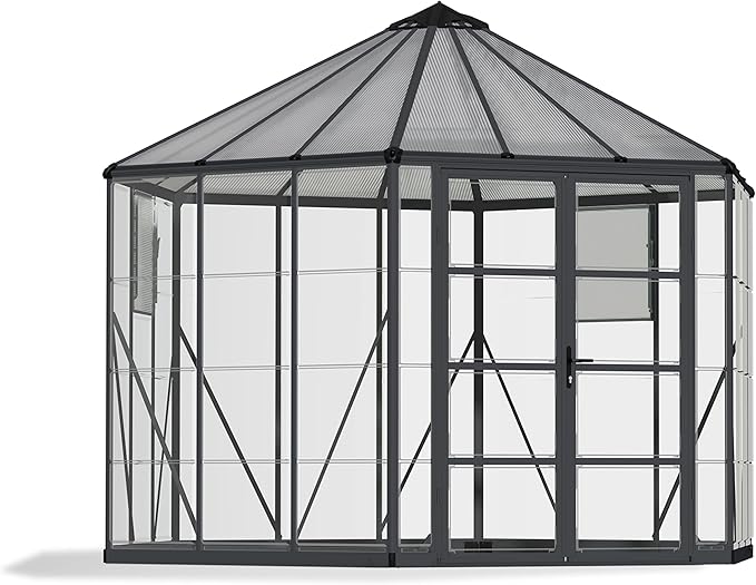 Maze Walk in Polycarbonate Greenhouse Oasis Hex 12ft