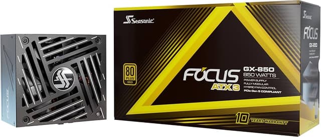 Seasonic Focus GX-850 V4 ATX 3.0 Gold 850W Power Supply