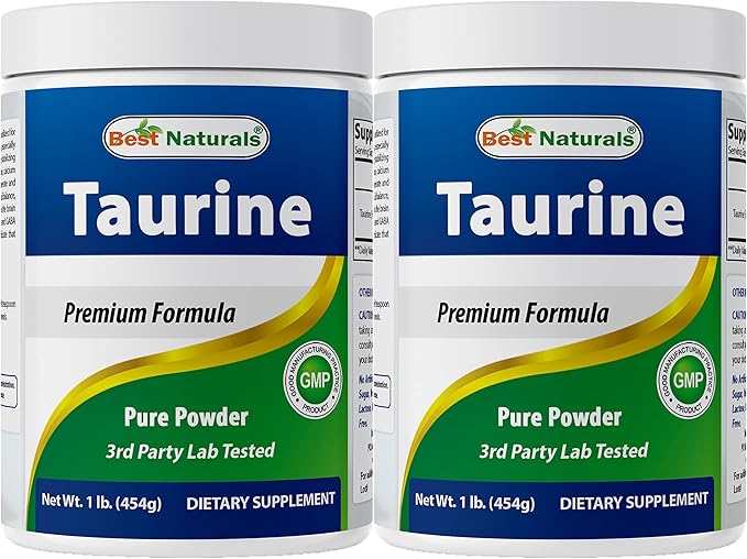 Best Naturals 100% Pure Taurine Powder Free Form - Taurine 1000mg Per
