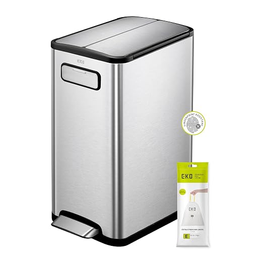 EKO Fly Step Can Stainless Steel 30L