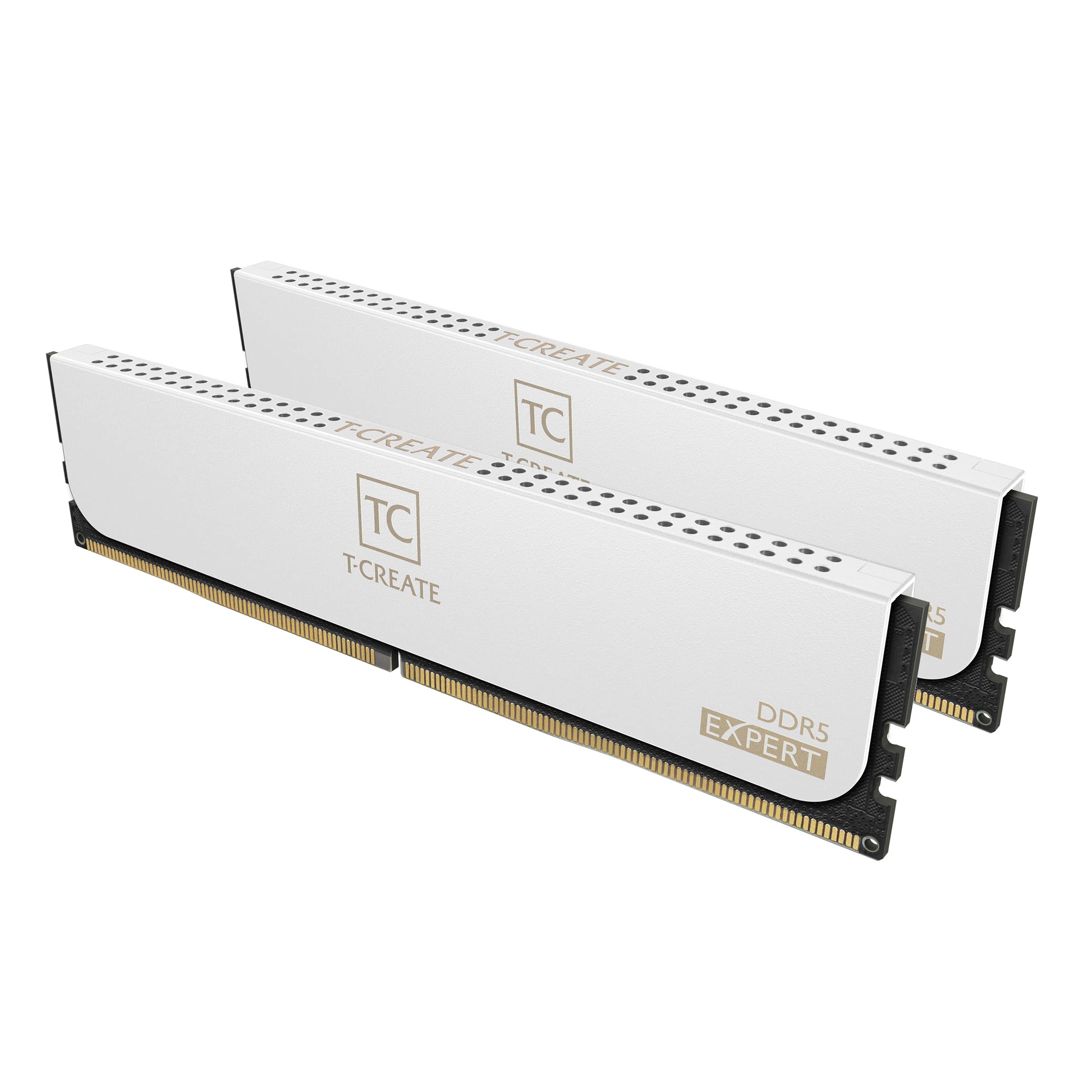Team Group T-Create Expert 64GB (2 x 32GB) DDR5 6400MHz CL34 RAM - White