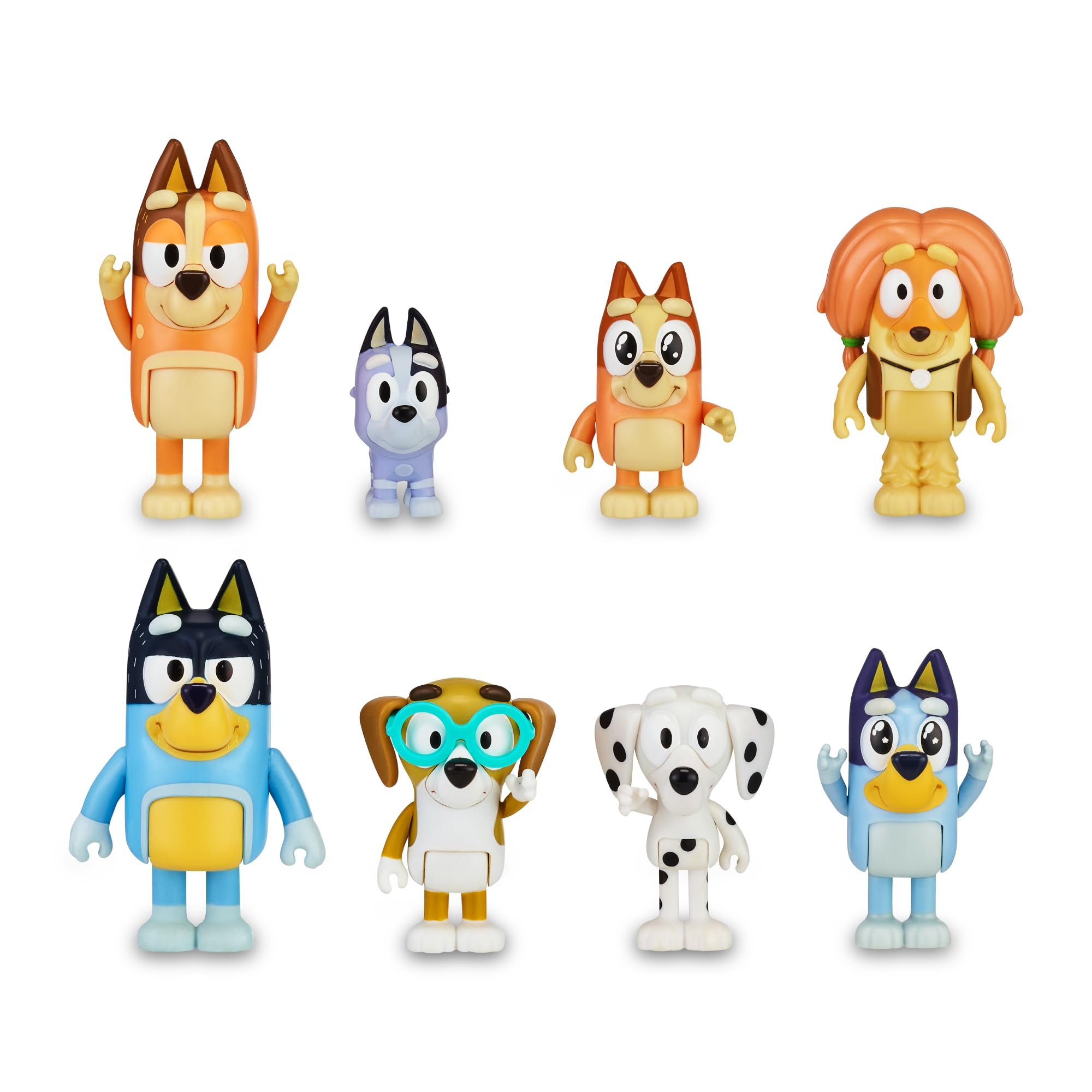 Bluey 8 Units Pack Figure Multicolor