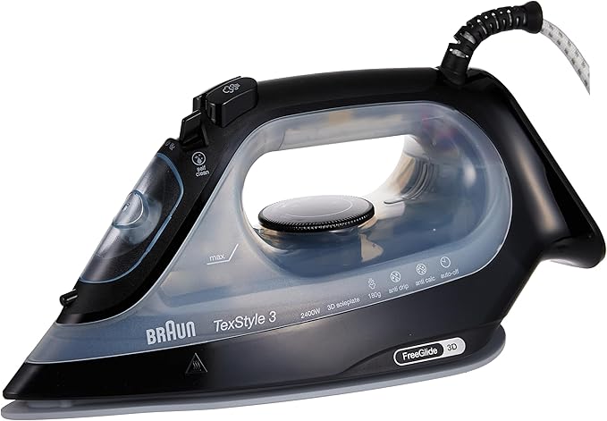 Braun TexStyle 3 Steam Iron - Black