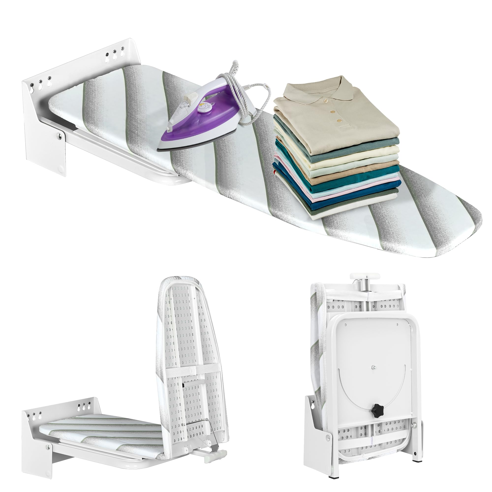 uyoyous Wall-mounted Ironing BoardSuperior EssentialsEasy Installation & Folding Ironing Board