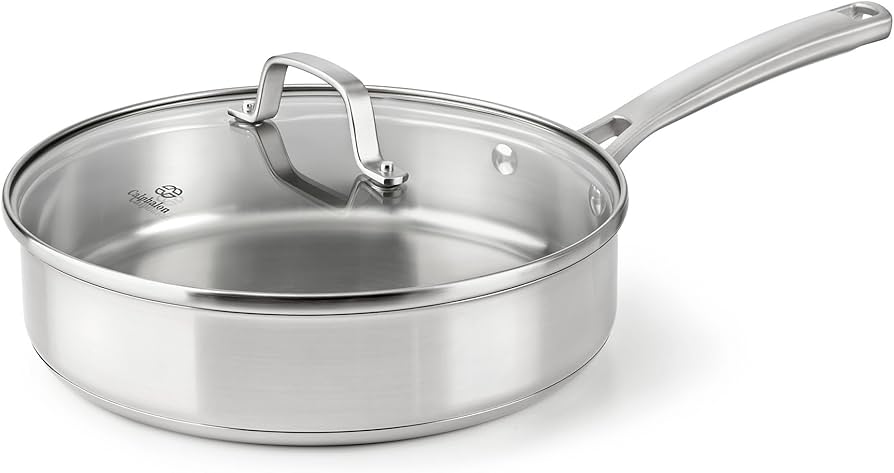 Calphalon 2095189 Classic Stainless Steel Cookware, Saute Pan, 3-Quart
