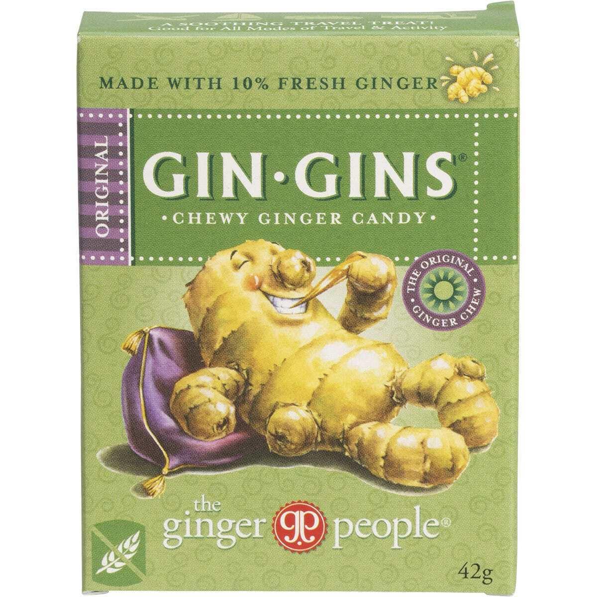 The Ginger People Gin Gins Chewy Ginger Candy Original 42g