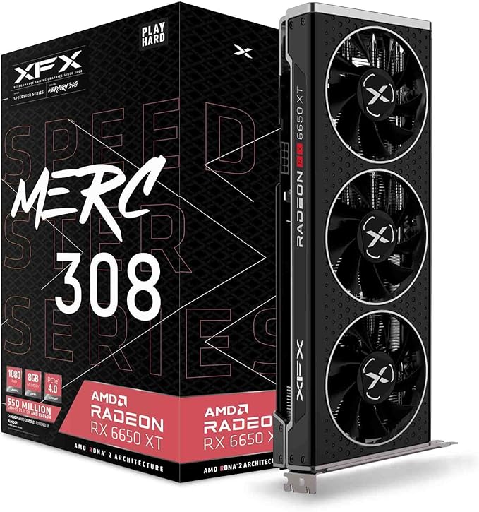 XFX RX-665X8TBDY Graphics Card AMD Radeon RX 6650 XT 8 GB GDDR6
