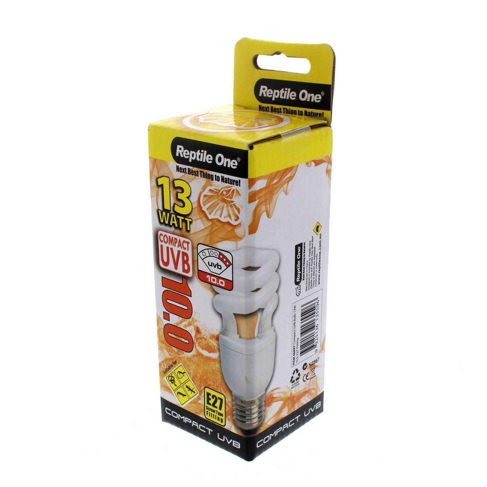 Reptile One Compact UVB Bulb 13W UVB 10.0 E27 Fitting