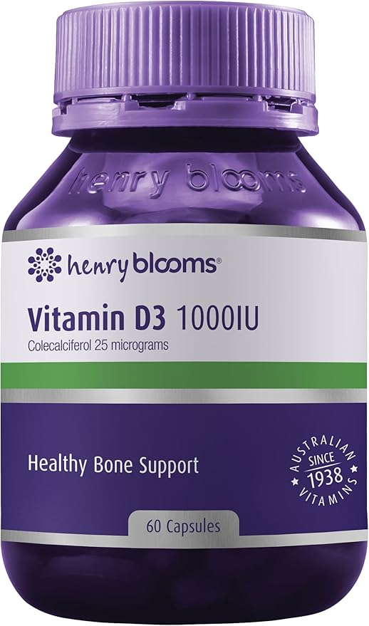 Henry Blooms Vitamin D3 1000IU - 400 Capsules