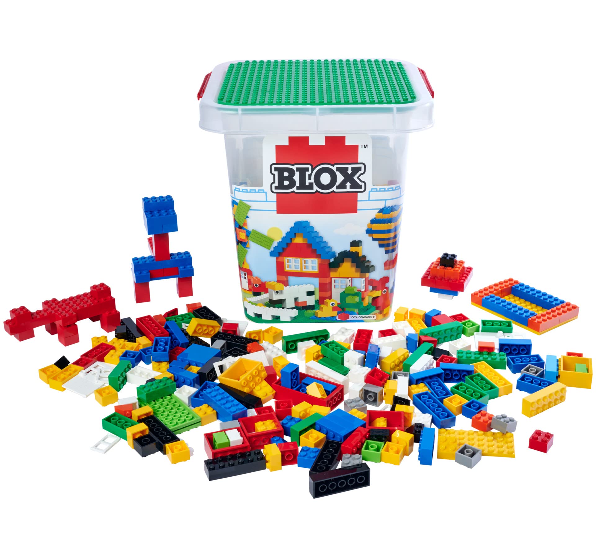 Simba 104114519 Blox 500 Building Blocks in Bucket, for Children from 3 ...