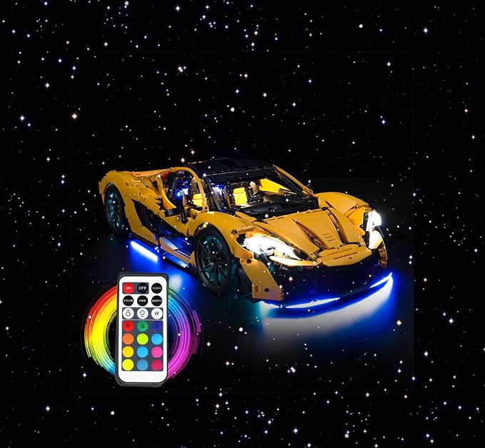 Brick Shine - Light Kit for LEGO McLaren P1 42172 - Remote