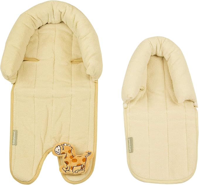 Babyhood 2 in 1 Head Support - Latte/Cream