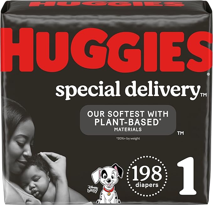 Huggies Special Delivery Hypoallergenic Baby Diapers Size 1, 198 CT