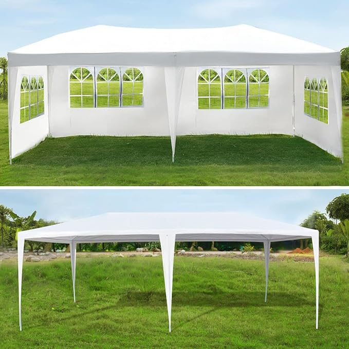 3x6m UV Resistant Party Wedding Outdoor Tent Marquee with 4 Removable Walls