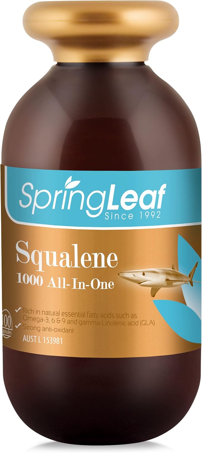 Spring Leaf Squalene 1000mg All-in-One 365 Capsules