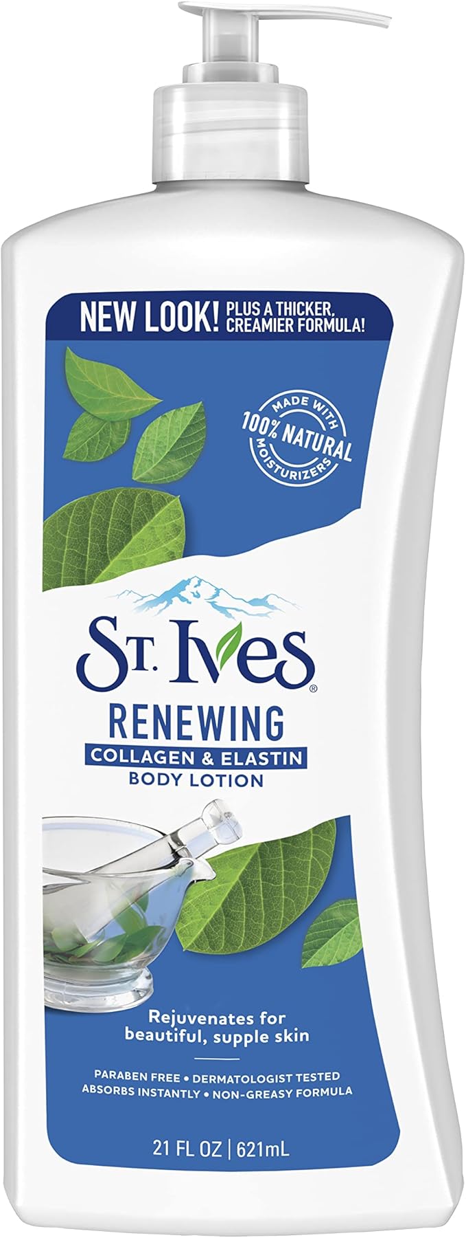 St. Ives, Body Lotion, Renewing, Collagen & Elastin, 621 ml