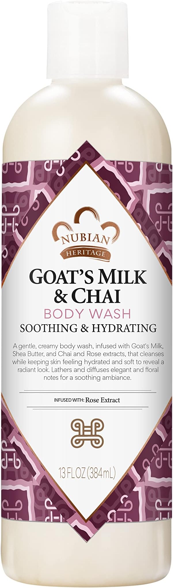 Nubian Heritage Body Wash Goat's Milk & Chai 13 fl.oz