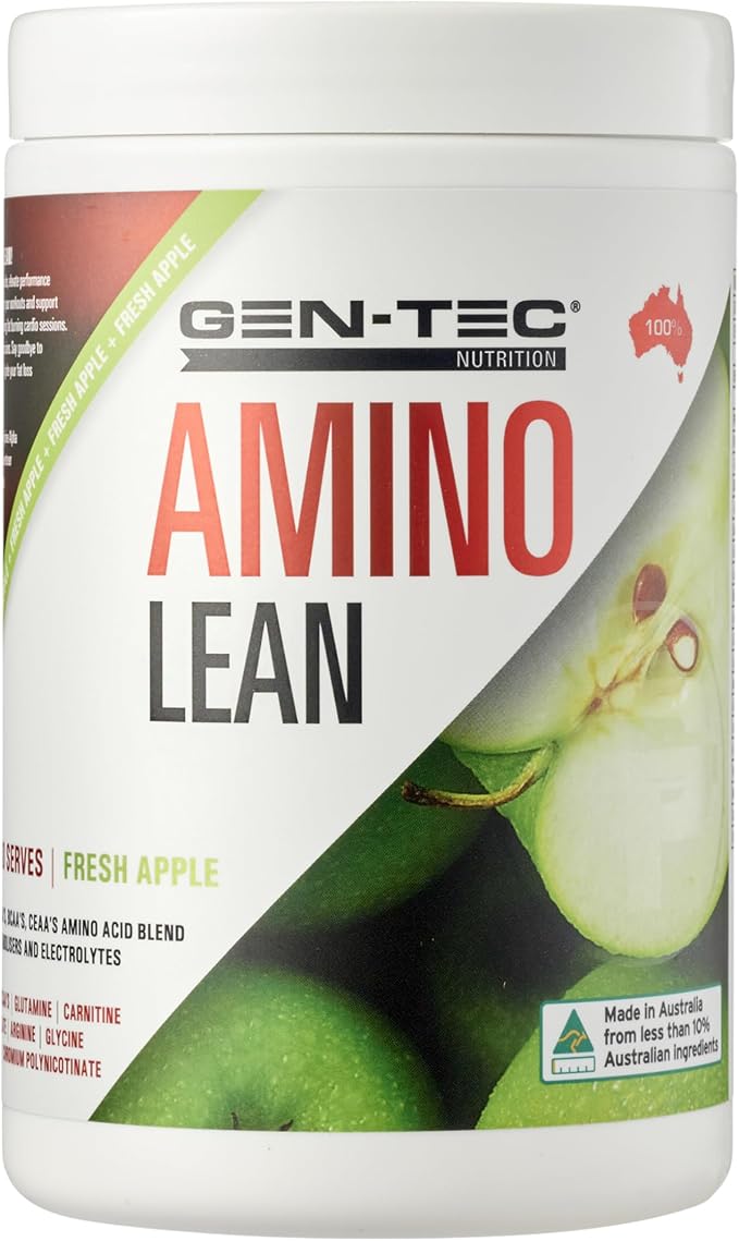 Gen-Tec Amino Lean - 300g / 30 Serves Fresh Apple