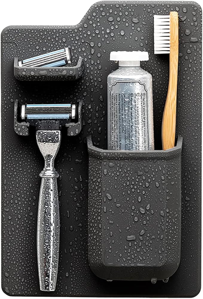 Tooletries The Harvey Toothbrush & Razor Holder (Charcoal)