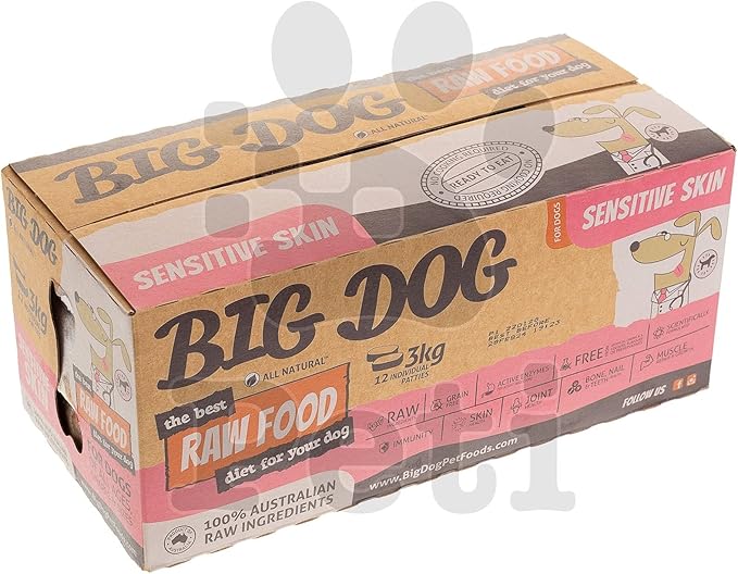 Big Dog Barf Sensitive Skin Raw Dog Food 3kg