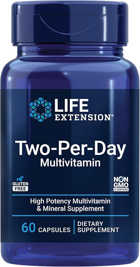 Life Extension Two-Per-Day Multivitamin 60 Capsules