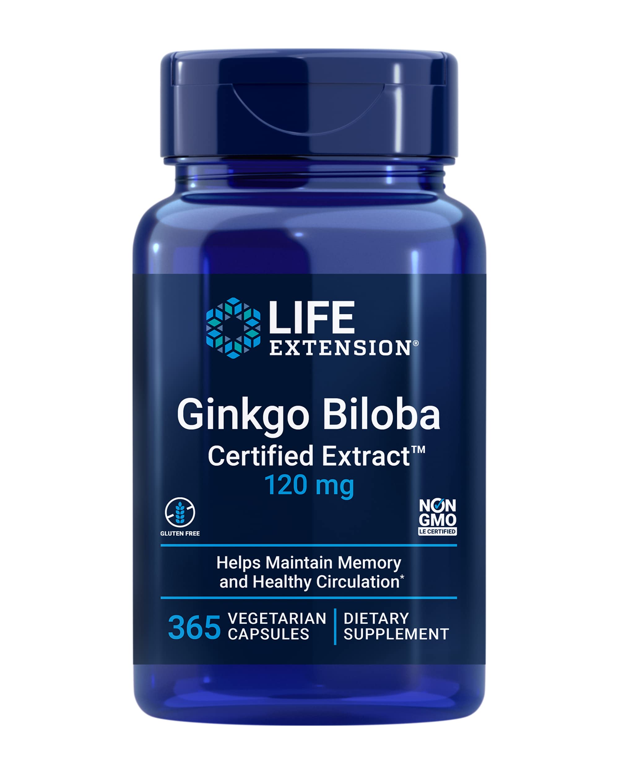 Life Extension - Ginkgo Biloba Certified Extract 120 MG - 365