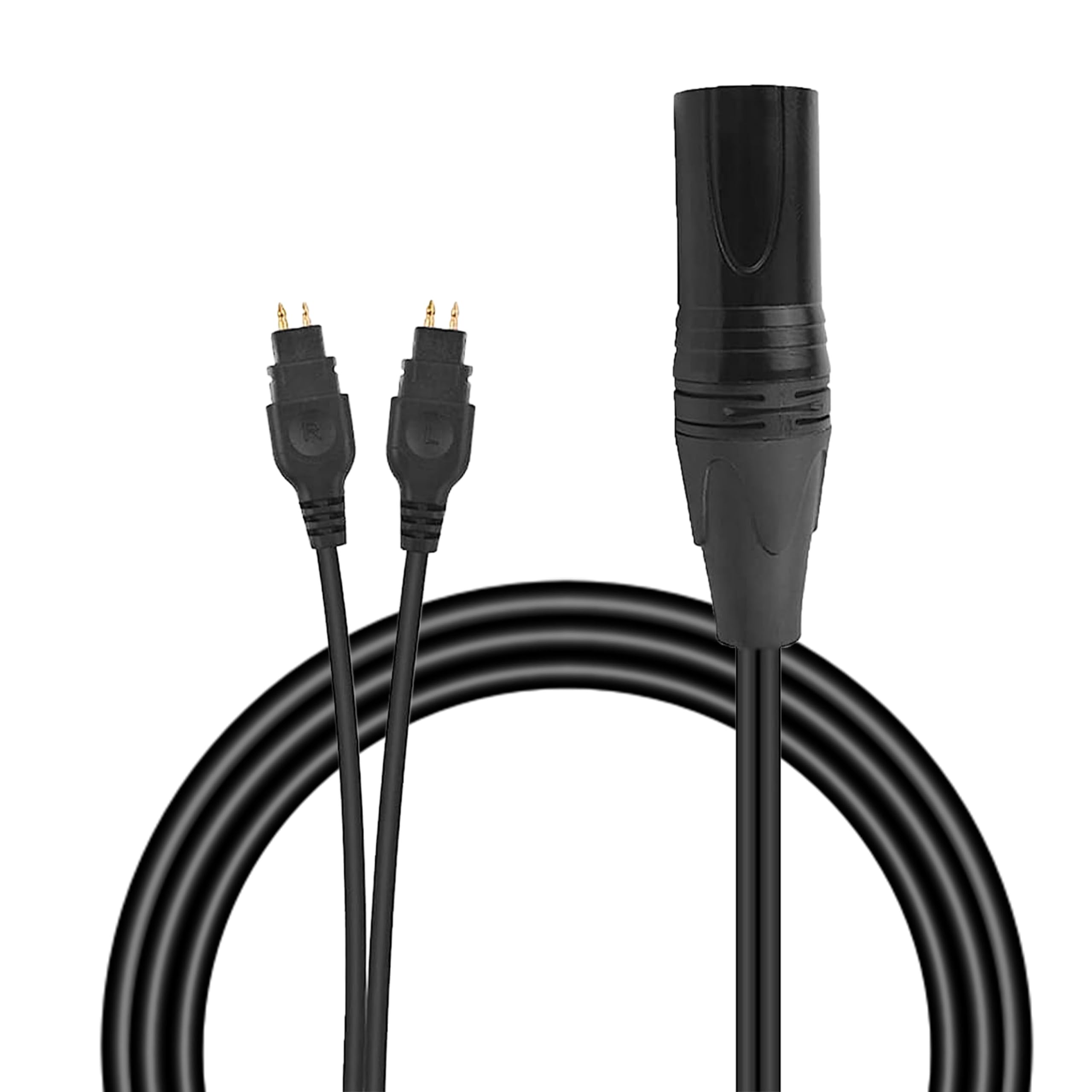 Replacement Audio HiFi XLR Cable for Sennheiser HD600, HD650, HD660S & HD580 Headsets, Dual 2-Pin to 4-Pin XLR Connectors