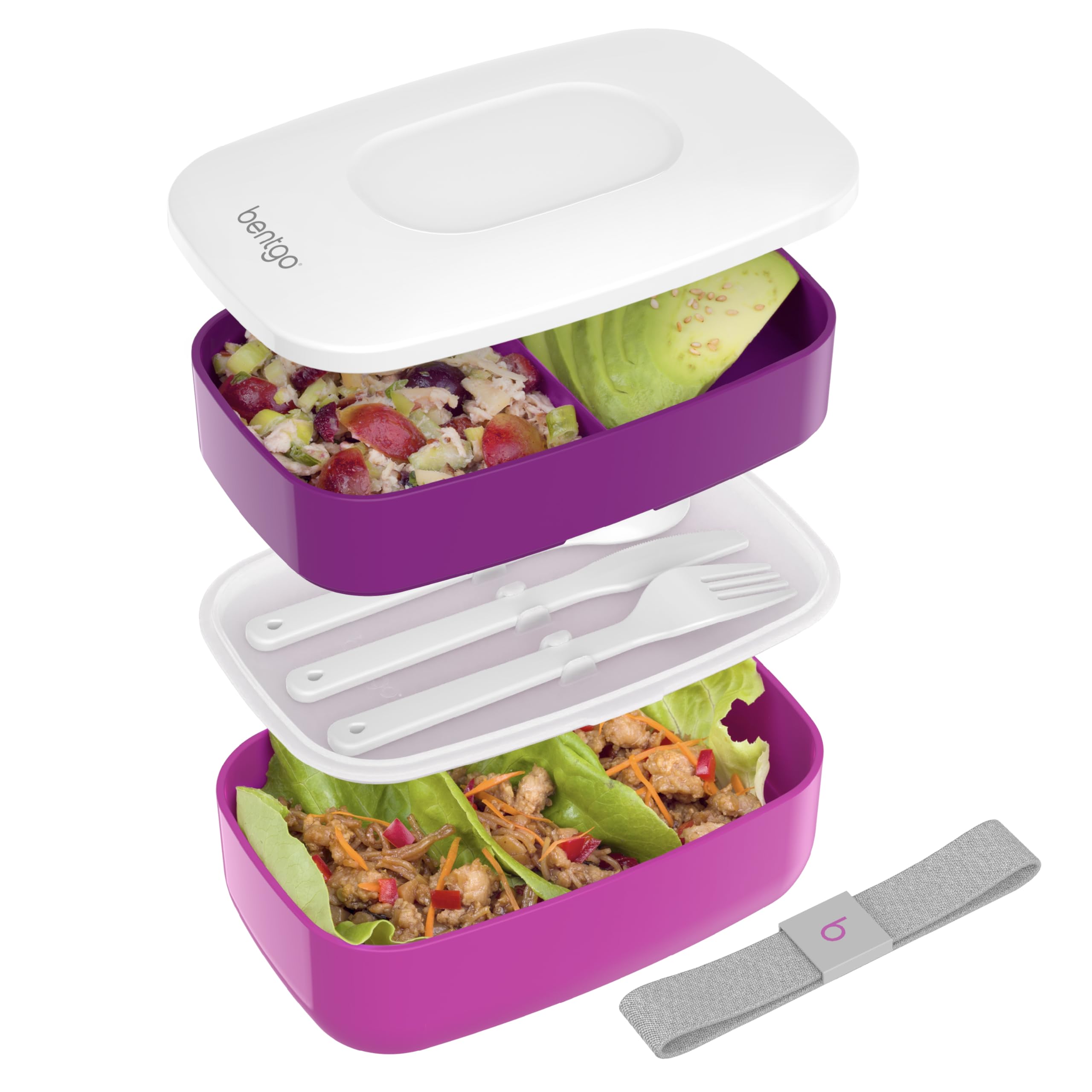 Bentgo All-in-One Lunch Box Container Storage Purple