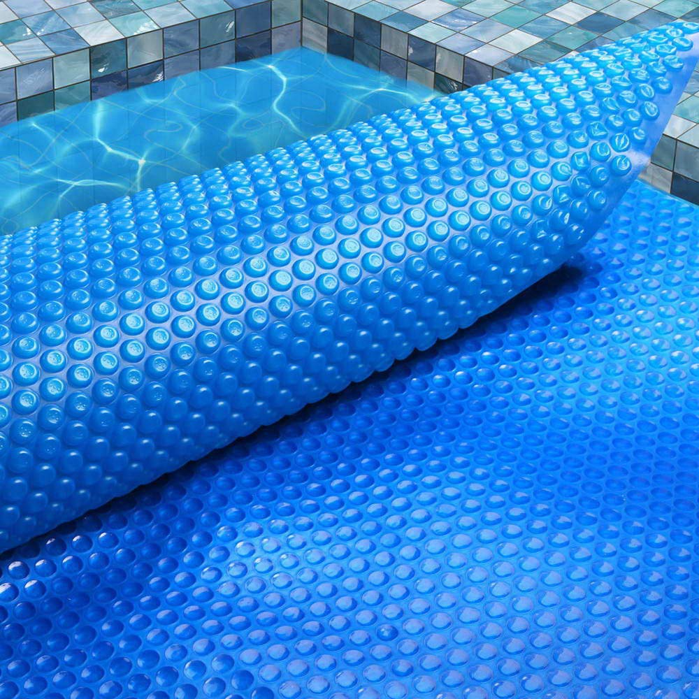 Aquabuddy 10m x 4M Solar Swimming Pool Cover 400 Micron Outdoor Bubble Blanket