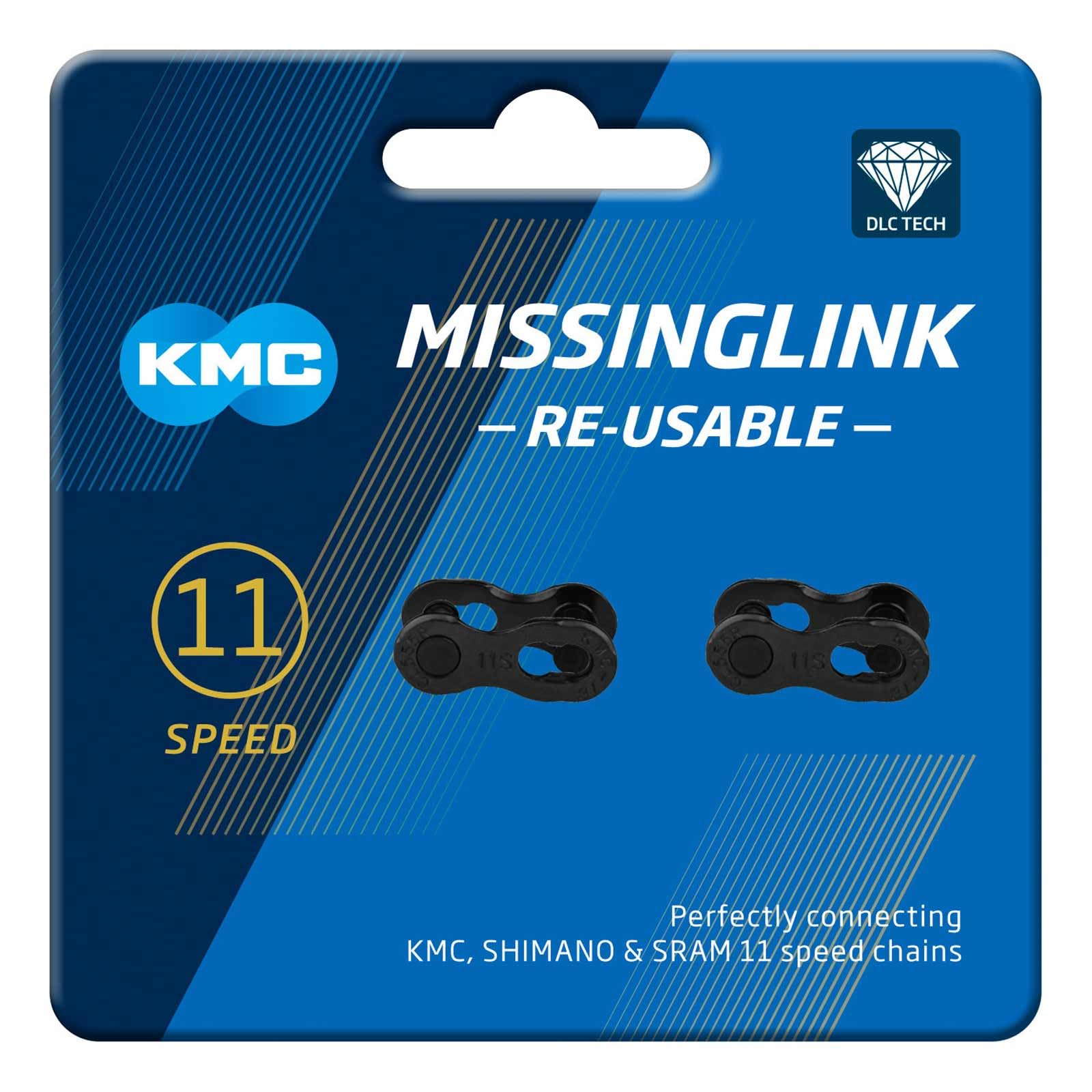 KMC 11Speed DLC Black Missing Link Reusable 5.65mm (x2)