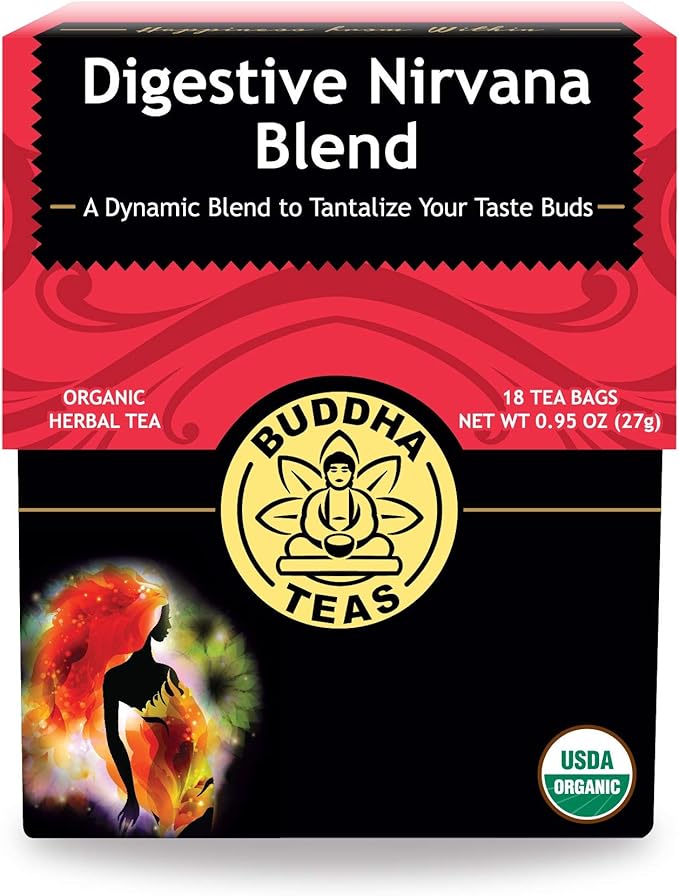 Buddha Teas Organic Herbal Tea Bags Digestive Nirvana Blend 18